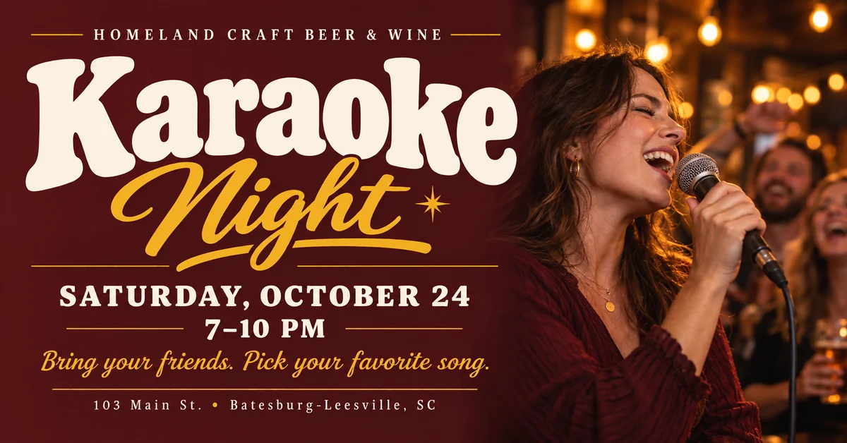 Karaoke Night at Homeland Craft Beer & Wine on 2026-10-24